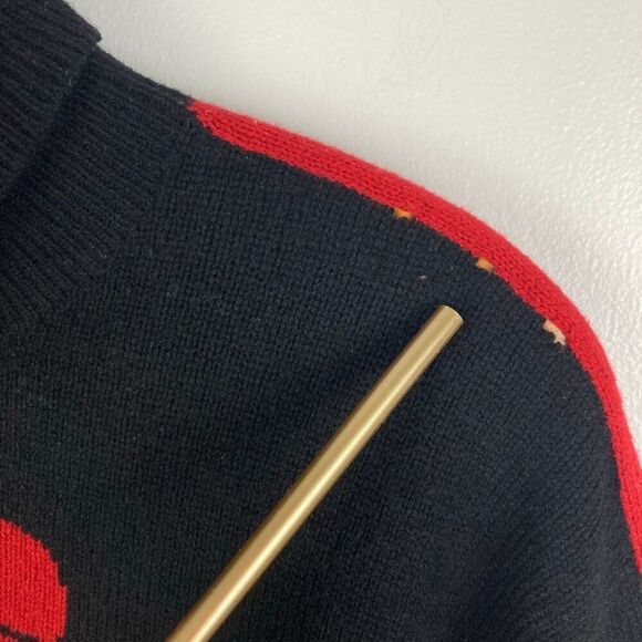 Vintage RARE Polo Ralph Lauren Turtleneck Sweater 100% Lambswool Suicide Skier - Picture 6 of 13